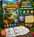 Wild Dinosaur Coloring Book for kids