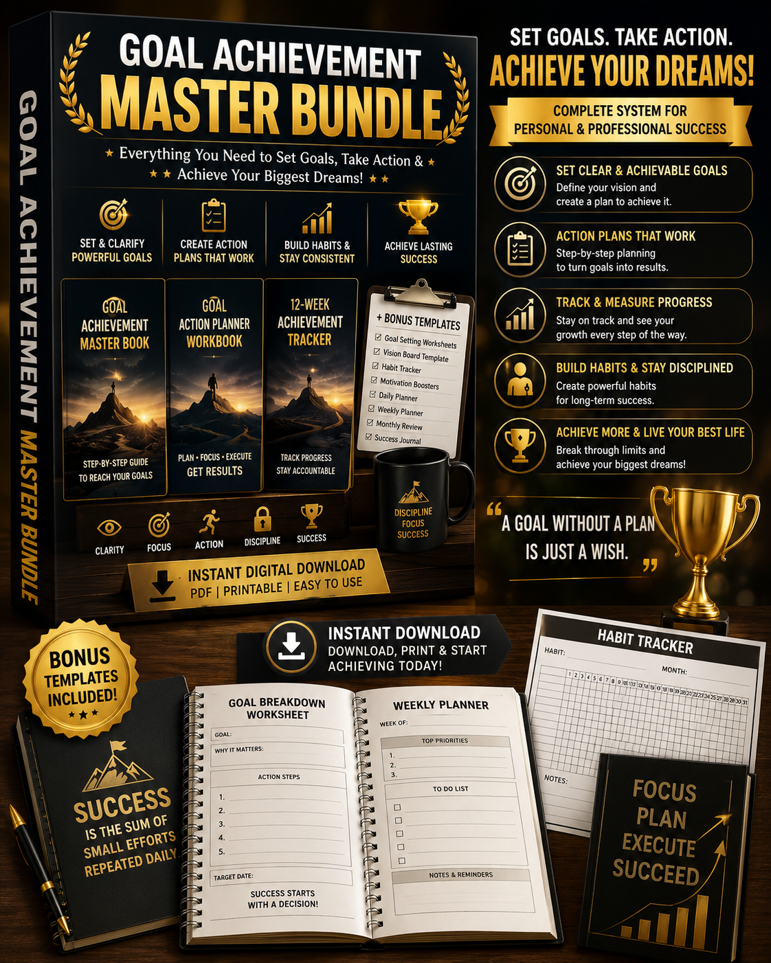 Goal Achievement Master Bundle
